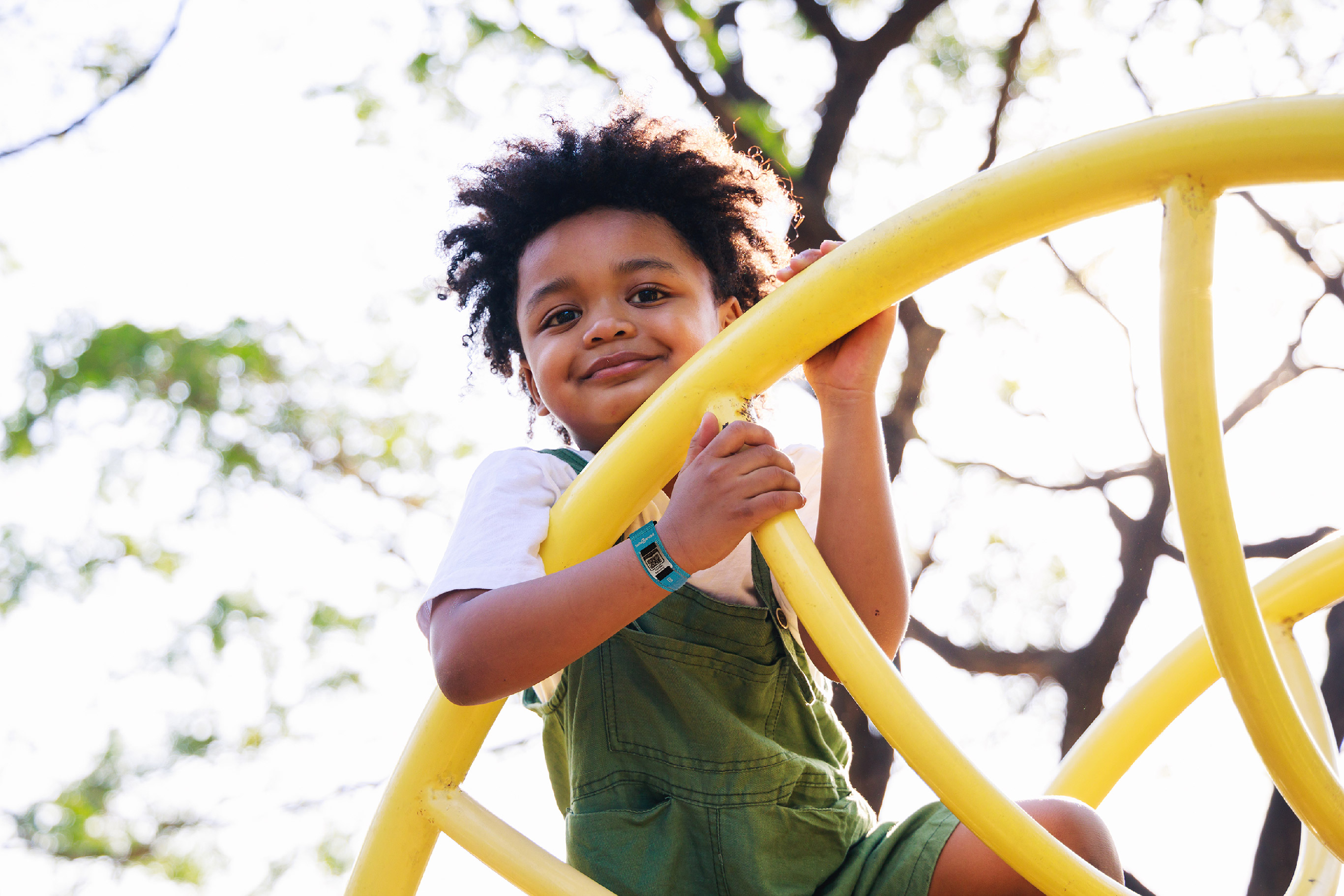 Child at the park - Safety wristband